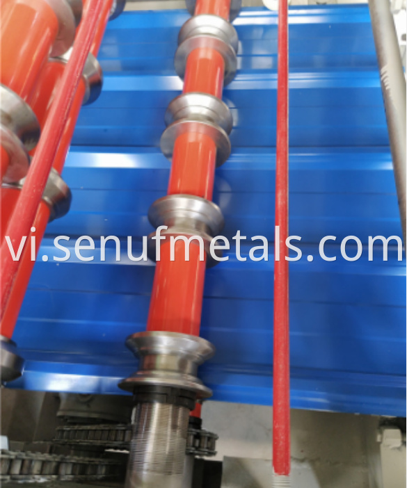 840 Single layer metal forming machine coil glazed tile roll forming machine10